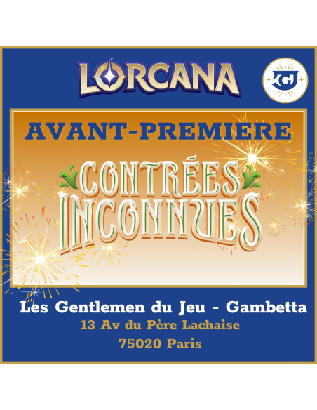 LORCANA - Avant-Première Contrées Inconnues - Tournoi Scellé - Dimanche 10 Mai à 14h - Pigalle