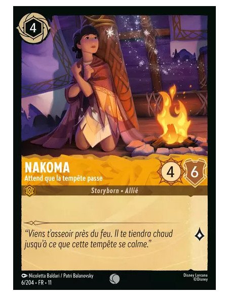 S11 - 006/204 : Nakoma - Attend que la tempête passe | Cartes à l'unité Lorcana