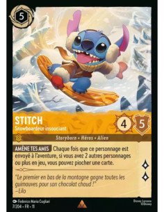S11 - 007/204 : Stitch - Snowboardeur insouciant | Cartes à l'unité Lorcana