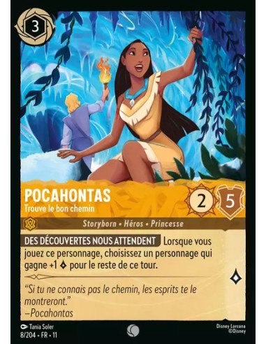 S11 - 008/204 : Pocahontas - Trouve le bon chemin | Cartes à l'unité Lorcana