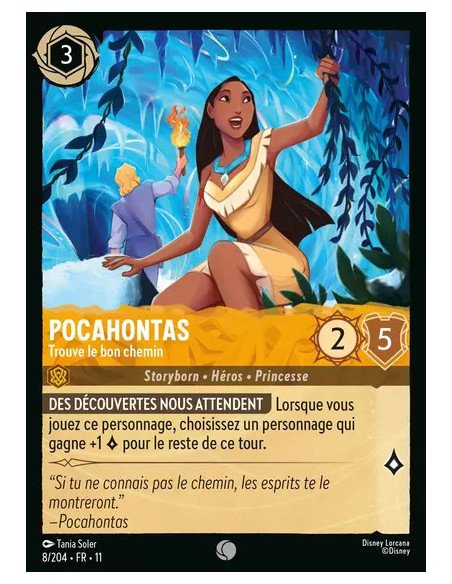 S11 - 008/204 : Pocahontas - Trouve le bon chemin | Cartes à l'unité Lorcana