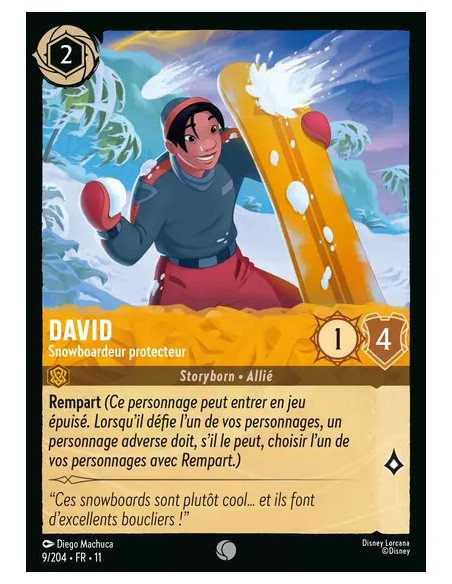 S11 - 009/204 : David - Snowboardeur protecteur | Cartes à l'unité Lorcana