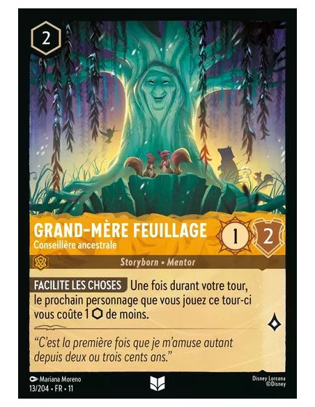 S11 - 013/204 : Grand-Mère Feuillage - Conseillère ancestrale | Cartes à l'unité Lorcana