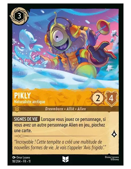 S11 - 018/204 : Pikly - Naturaliste arctique | Cartes à l'unité Lorcana