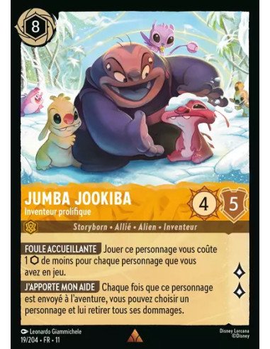 S11 - 019/204 : Jumba Jookiba - Inventeur prolifique | Cartes à l'unité Lorcana
