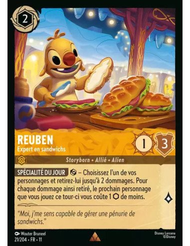 S11 - 021/204 : Reuben - Expert en sandwichs | Cartes à l'unité Lorcana