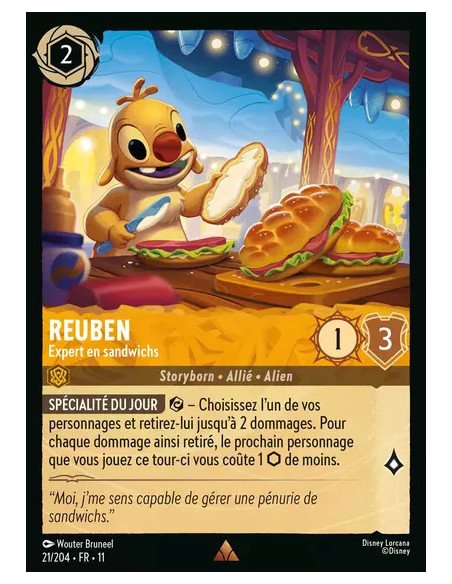 S11 - 021/204 : Reuben - Expert en sandwichs | Cartes à l'unité Lorcana