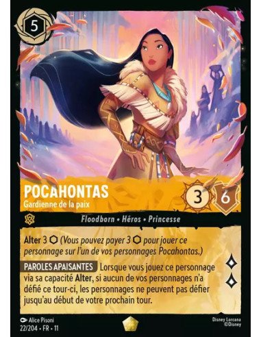 S11 - 022/204 : Pocahontas - Gardienne de la paix | Cartes à l'unité Lorcana
