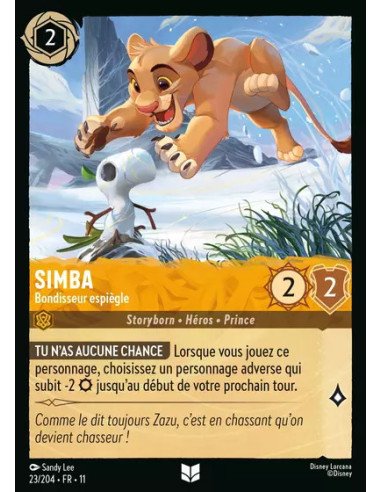 S11 - 023/204 : Simba - Bondisseur espiègle | Cartes à l'unité Lorcana