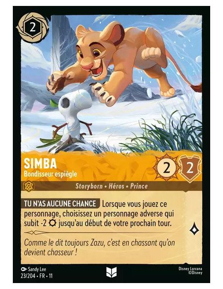 S11 - 023/204 : Simba - Bondisseur espiègle | Cartes à l'unité Lorcana