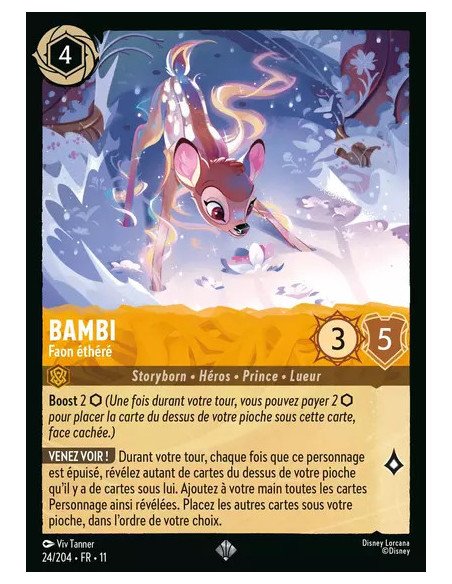 S11 - 024/204 : Bambi - Faon éthéré | Cartes à l'unité Lorcana