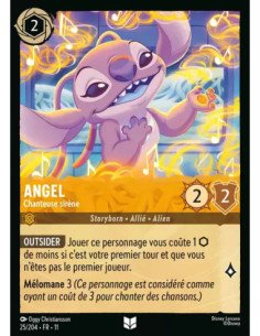 S11 - 025/204 : Angel - Chanteuse sirène | Cartes à l'unité Lorcana