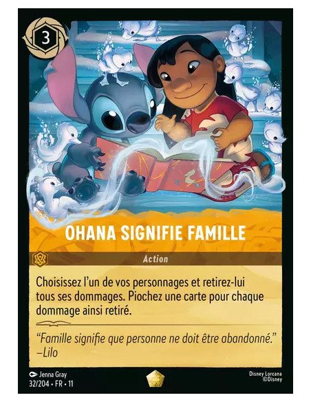 S11 - 032/204 : Ohana signifie famille | Cartes à l'unité Lorcana