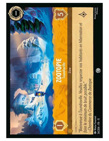 S11 - 034/204 : Zootopie - Toundraville | Cartes à l'unité Lorcana