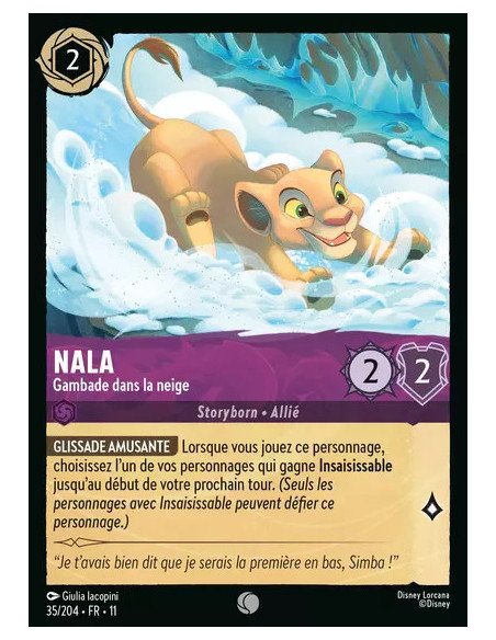 S11 - 035/204 : Nala - Gambade dans la neige | Cartes à l'unité Lorcana