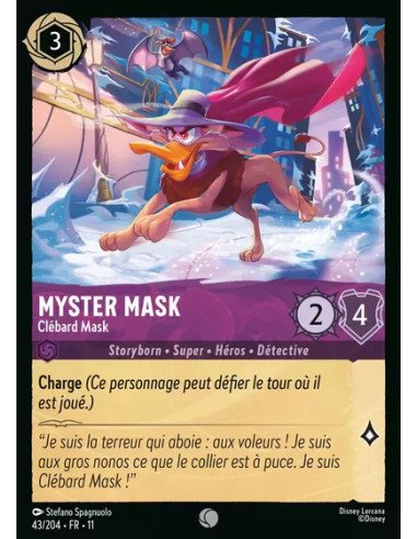 S11 - 043/204 : Myster Mask - Clébard Mask | Cartes à l'unité Lorcana