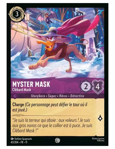 S11 - 043/204 : Myster Mask - Clébard Mask | Cartes à l'unité Lorcana