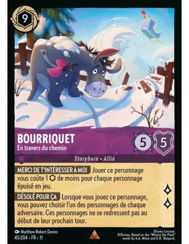 S11 - 045/204 : Bourriquet - En travers du chemin | Cartes à l'unité Lorcana