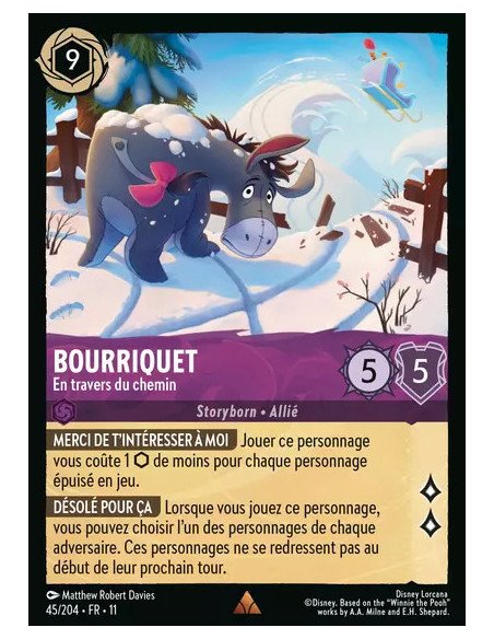 S11 - 045/204 : Bourriquet - En travers du chemin | Cartes à l'unité Lorcana