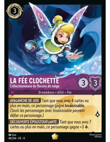 S11 - 048/204 : La Fée Clochette - Collectionneuse de flocons de neige | Cartes à l'unité Lorcana