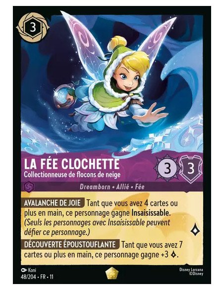 S11 - 048/204 : La Fée Clochette - Collectionneuse de flocons de neige | Cartes à l'unité Lorcana