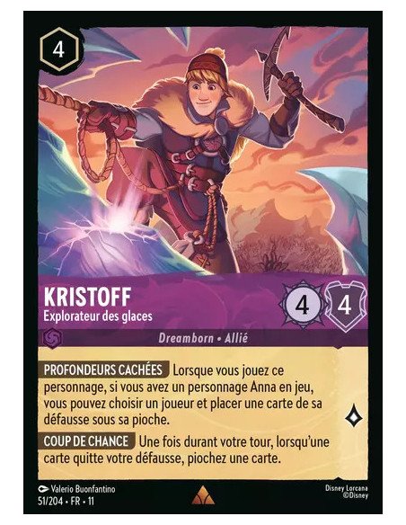 S11 - 051/204 : Kristoff - Explorateur des glaces | Cartes à l'unité Lorcana