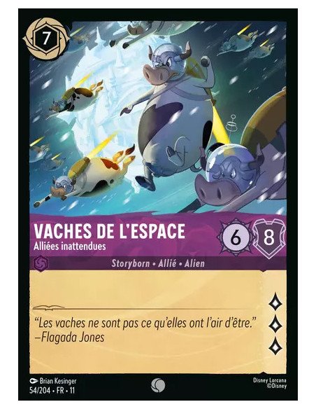 S11 - 054/204 : Vaches de l'espace - Alliées inattendues | Cartes à l'unité Lorcana