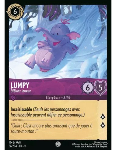 S11 - 056/204 : Lumpy - Éfélant joueur | Cartes à l'unité Lorcana