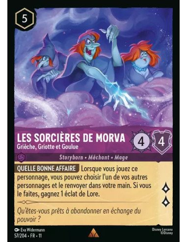 S11 - 057/204 : Les sorcières de Morva - Grièche, Griotte et Goulue | Cartes à l'unité Lorcana