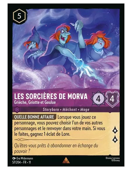 S11 - 057/204 : Les sorcières de Morva - Grièche, Griotte et Goulue | Cartes à l'unité Lorcana