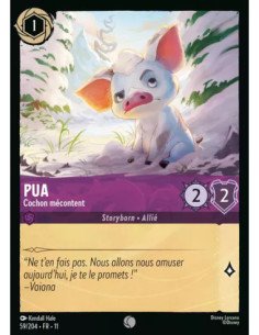S11 - 059/204 : Pua - Cochon mécontent | Cartes à l'unité Lorcana