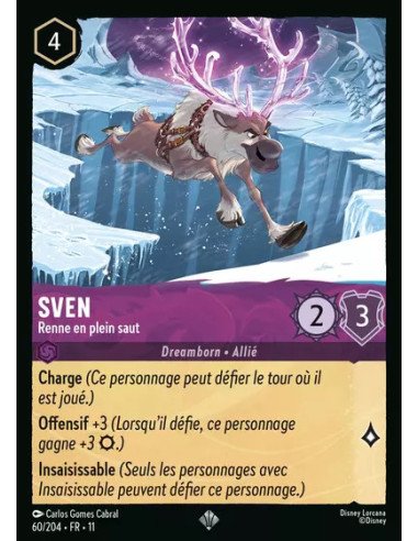 S11 - 060/204 : Sven - Renne en plein saut | Cartes à l'unité Lorcana