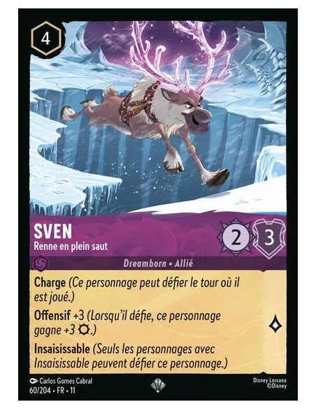 S11 - 060/204 : Sven - Renne en plein saut | Cartes à l'unité Lorcana