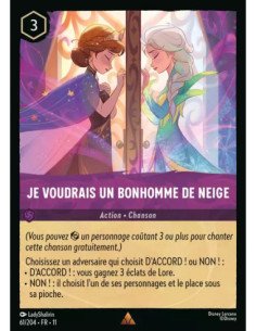 S11 - 061/204 : Je voudrais un bonhomme de neige | Cartes à l'unité Lorcana