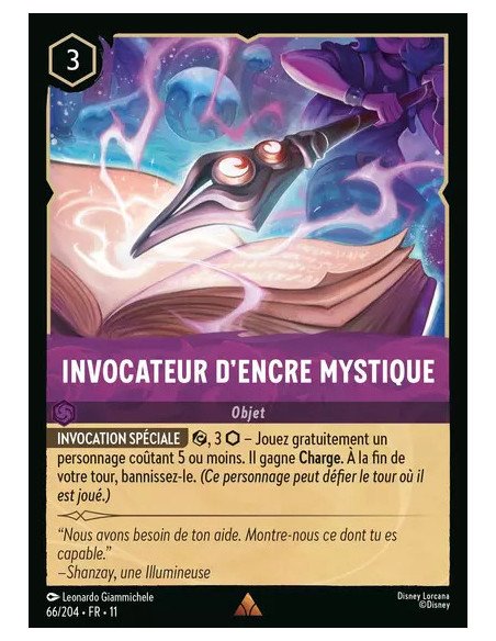 S11 - 066/204 : Invocateur d'encre mystique | Cartes à l'unité Lorcana