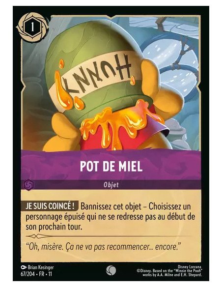 S11 - 067/204 : Pot de miel | Cartes à l'unité Lorcana