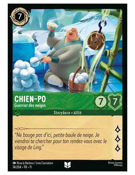 S11 - 074/204 : Chien-Po - Guerrier des neiges | Cartes à l'unité Lorcana
