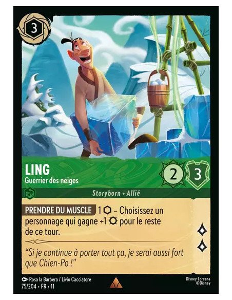 S11 - 075/204 : Ling - Guerrier des neiges | Cartes à l'unité Lorcana