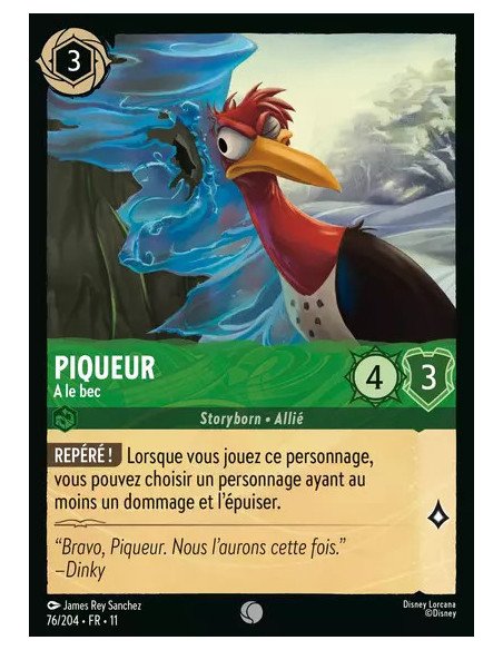 S11 - 076/204 : Piqueur - A le bec | Cartes à l'unité Lorcana
