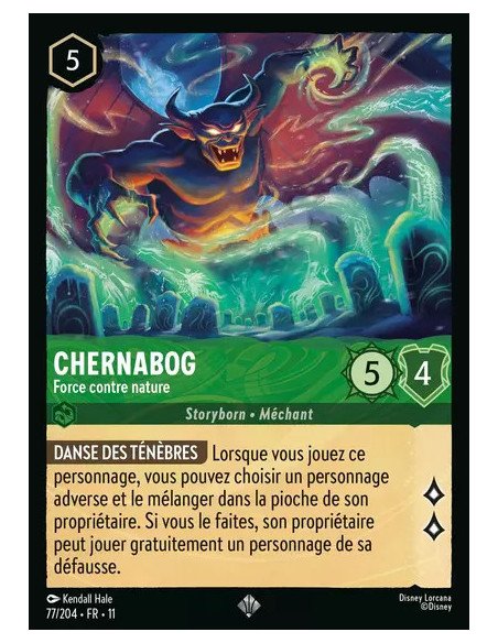 S11 - 077/204 : Chernabog - Force contre nature | Cartes à l'unité Lorcana