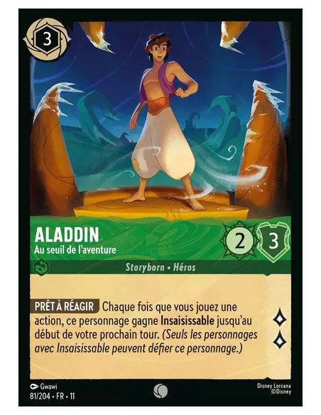 S11 - 081/204 : Aladdin - Au seuil de l'aventure | Cartes à l'unité Lorcana