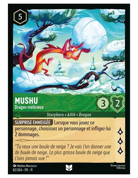 S11 - 082/204 : Mushu - Dragon malicieux | Cartes à l'unité Lorcana