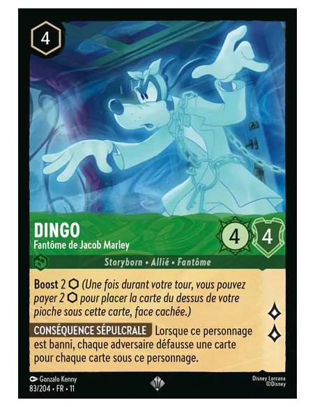 S11 - 083/204 : Dingo - Fantôme de Jacob Marley | Cartes à l'unité Lorcana