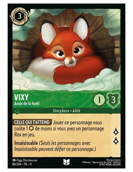 S11 - 086/204 : Vixy - Amie de la forêt | Cartes à l'unité Lorcana