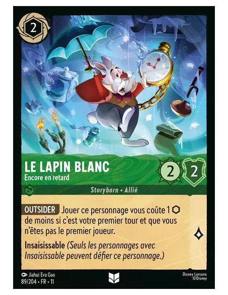 S11 - 089/204 : Le lapin blanc - Encore en retard | Cartes à l'unité Lorcana
