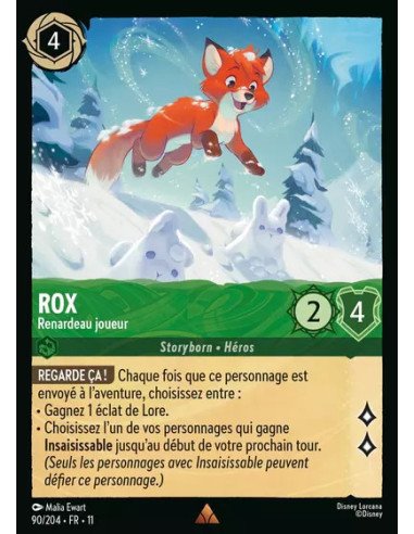 S11 - 090/204 : Rox - Renardeau joueur | Cartes à l'unité Lorcana