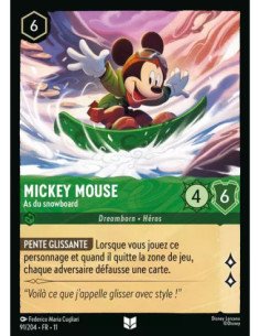 S11 - 091/204 : Mickey Mouse - As du snowboard | Cartes à l'unité Lorcana