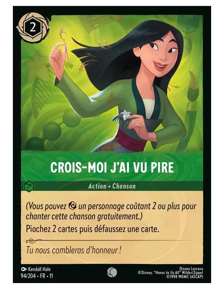 S11 - 094/204 : Crois-moi j'ai vu pire | Cartes à l'unité Lorcana
