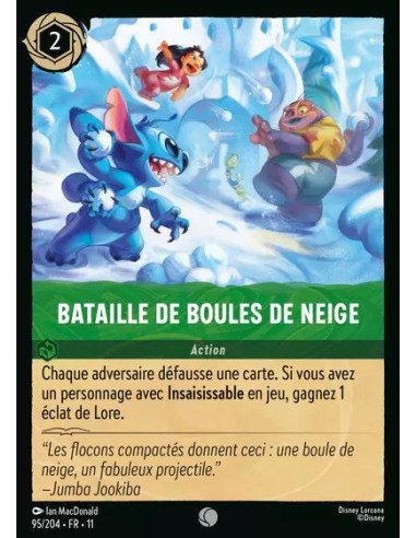 S11 - 095/204 : Bataille de boules de neige | Cartes à l'unité Lorcana