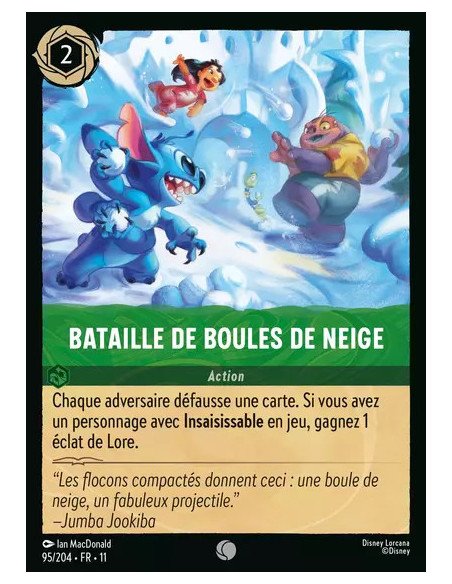 S11 - 095/204 : Bataille de boules de neige | Cartes à l'unité Lorcana